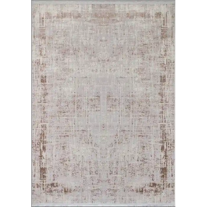 Allegro Soft 2986 Vizon Dekoratif Modern Kaymaz Tabanlı Makine Halısı