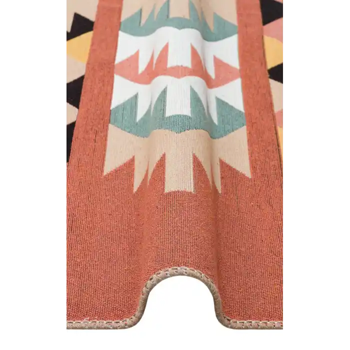 Arya Ar 39 Multy %100 Geri Dönüşümlü Pamuktan Çift Taraflı Yıkanabilir Modern Dekoratif Kilim