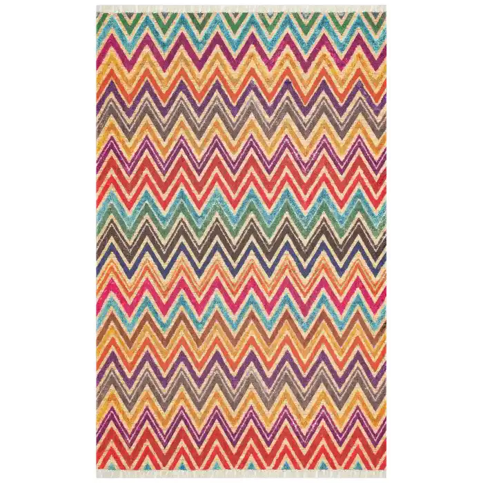 Asos As 09 Multy Jüt Hasır Görünümlü Hav Toz Vermeyen Çift Taraflı Kullanılabilen Yıkanabilir Kilim