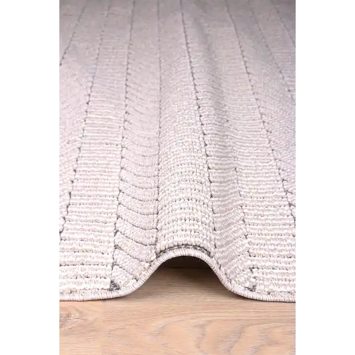 Astra 19457D Gri Bukle Tekniğiyle Üretilmiş Modern Makine Halısı