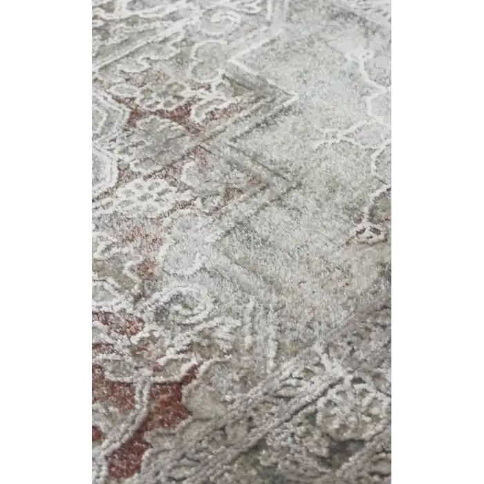 BABİL BBL 02 Grey Yumuşak Dokulu Vintage Esintilere Sahip Over-dyed Sık Dokuma Salon Halısı