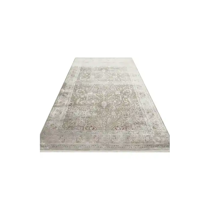 BABİL BBL 02 Grey Yumuşak Dokulu Vintage Esintilere Sahip Over-dyed Sık Dokuma Salon Halısı