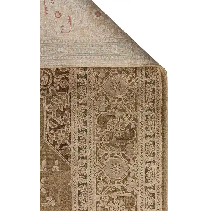 BABİL BBL 02 Bronze Yumuşak Dokulu Vintage Esintilere Sahip Over-dyed Sık Dokuma Salon Halısı