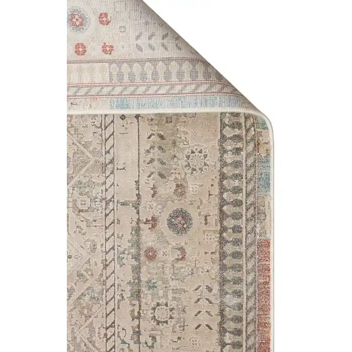 BABIL HALI 0033 Yumuşak Dokulu Vintage Esintilere Sahip Over-dyed Sık Dokuma Salon Halısı