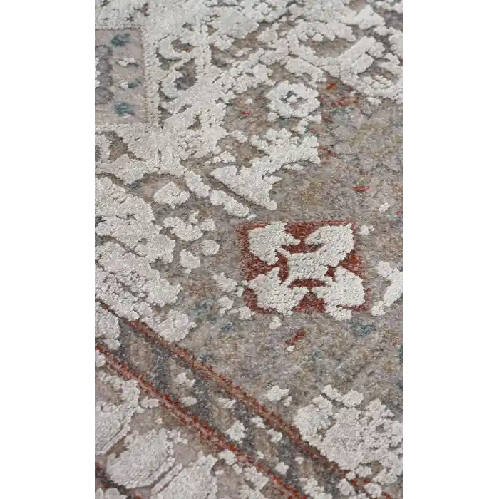 BABIL HALI 0034 Yumuşak Dokulu Vintage Esintilere Sahip Over-dyed Sık Dokuma Salon Halısı