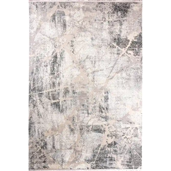 Balat 039B Gri Dekoratif Makine Halısı