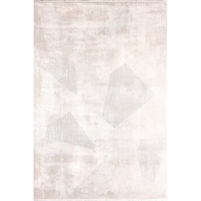 Balat 329B Krem Dekoratif Makine Halısı