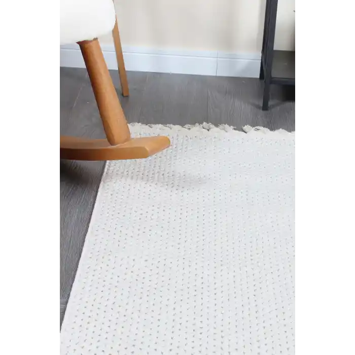 Boho BH-5 Krem Bukle Dokuma Modern Makine Halısı