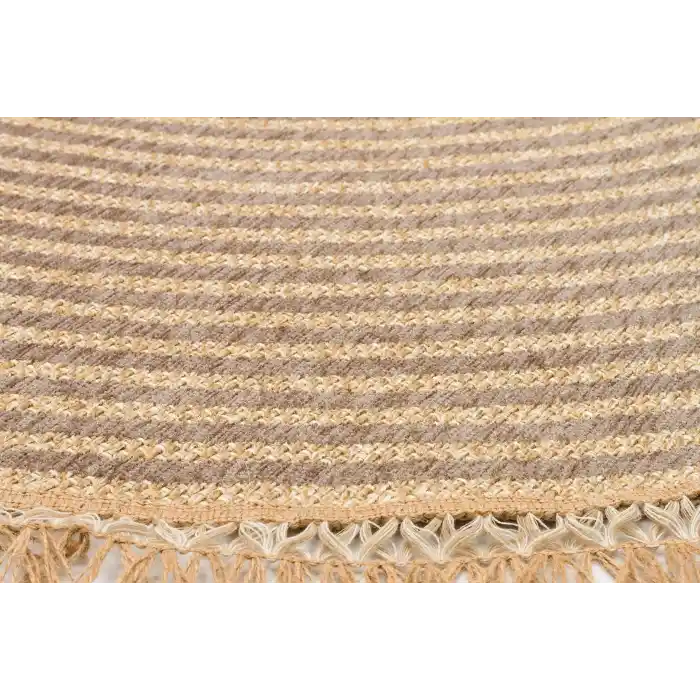 Brooklyn Brk 07 Grey Hasır Görünümlü Kaymaz Renkli Dokuma Modern Kilim