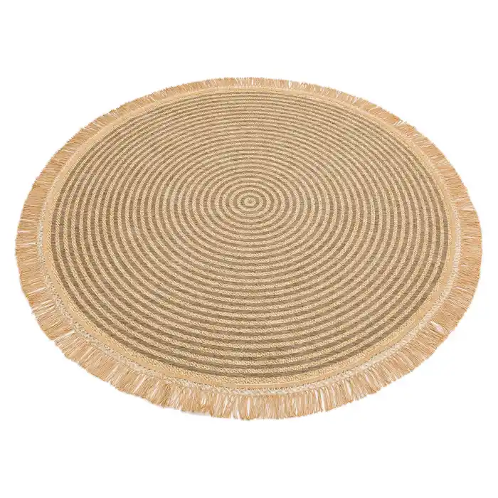 Brooklyn Brk 07 Grey Hasır Görünümlü Kaymaz Renkli Dokuma Modern Kilim