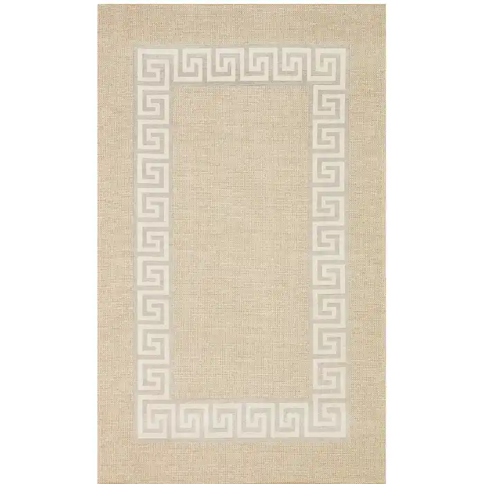 Brooklyn Brk 11 Natural Whıte Hasır Görünümlü Kaymaz Renkli Dokuma Modern Kilim
