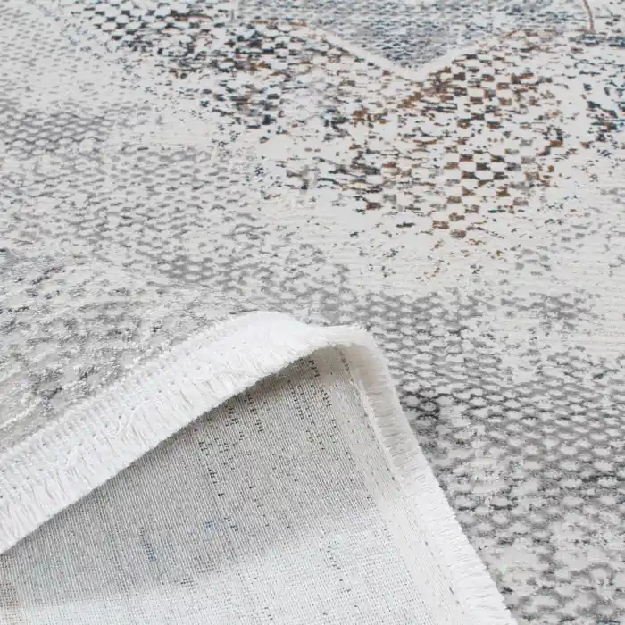 Carino DB68C Gri Dekoratif Makina Halısı