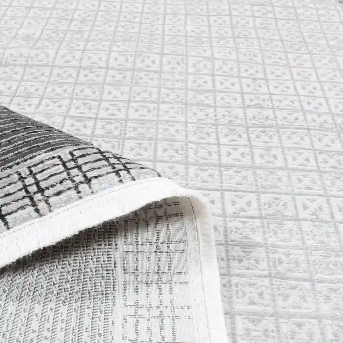 Carino DR99 Gri Dekoratif Makina Halısı