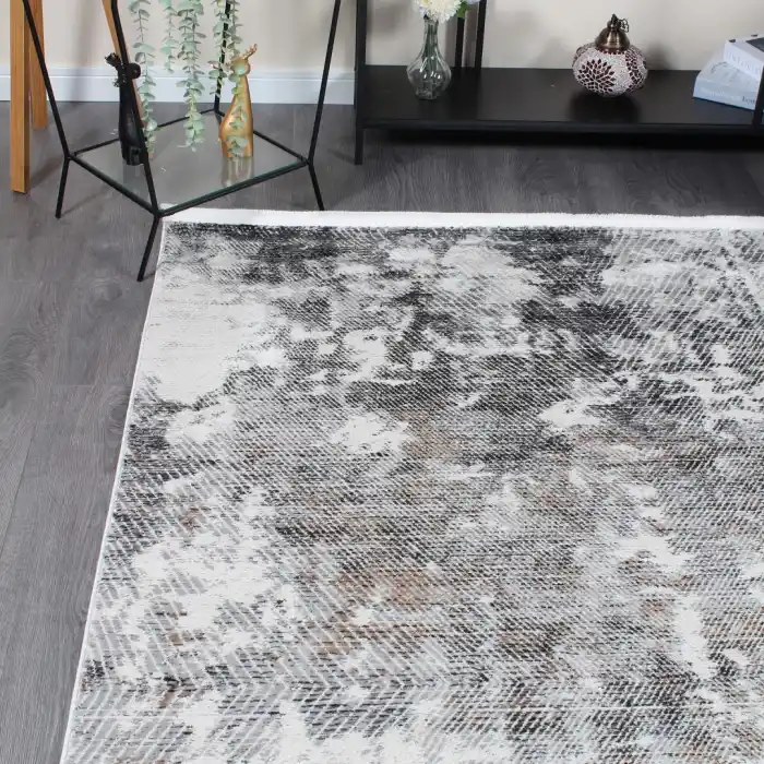 Carino EH88 Gri Dekoratif Makina Halısı