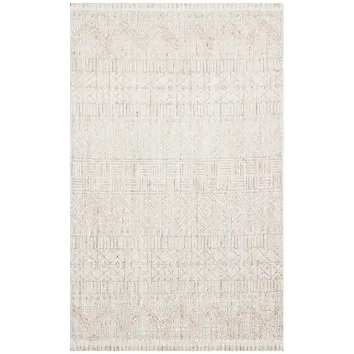 Cozy CZY 02 Grey Beige Hav Toz Vermez Modern Örgü Dokuma Makine Halısı