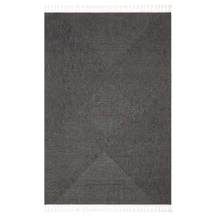 Cozy CZY 08 Antrasit LW Hav Toz Vermez Modern Örgü Dokuma Makine Halısı