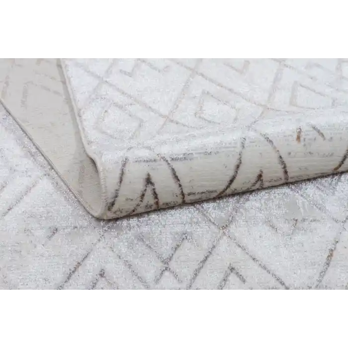 Diva 5003 Vizon Dekoratif Modern Kaymaz Tabanlı Makine Halısı