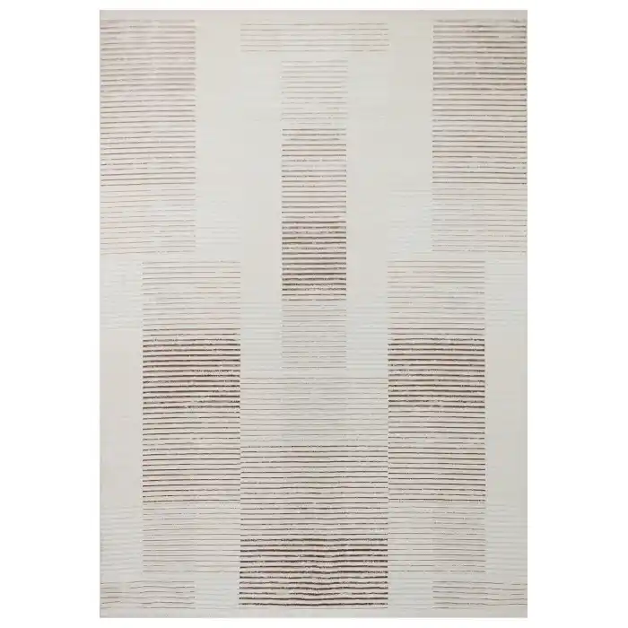 Diva 5009 Vizon Dekoratif Modern Kaymaz Tabanlı Makine Halısı