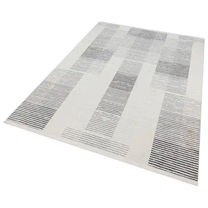 Diva 5010 Gri Dekoratif Modern Kaymaz Tabanlı Makine Halısı