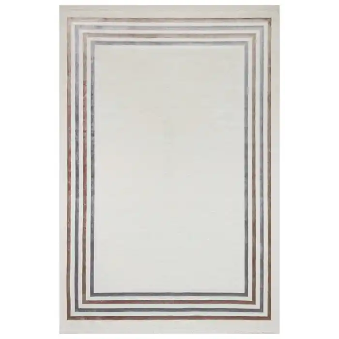 Diva 5012 Gri Vizon Dekoratif Modern Kaymaz Tabanlı Makine Halısı