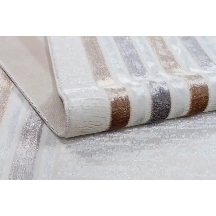 Diva 5012 Gri Vizon Dekoratif Modern Kaymaz Tabanlı Makine Halısı