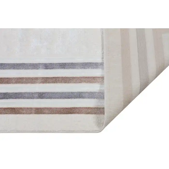 Diva 5012 Gri Vizon Dekoratif Modern Kaymaz Tabanlı Makine Halısı