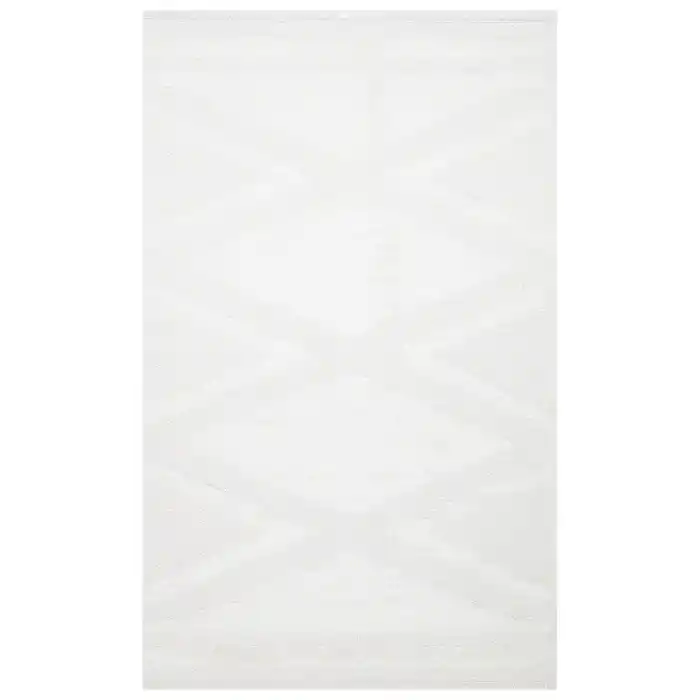 Dublin DBL 01 Cream Yıkanabilir Örgü Dokulu Naturel Pamuk Halı