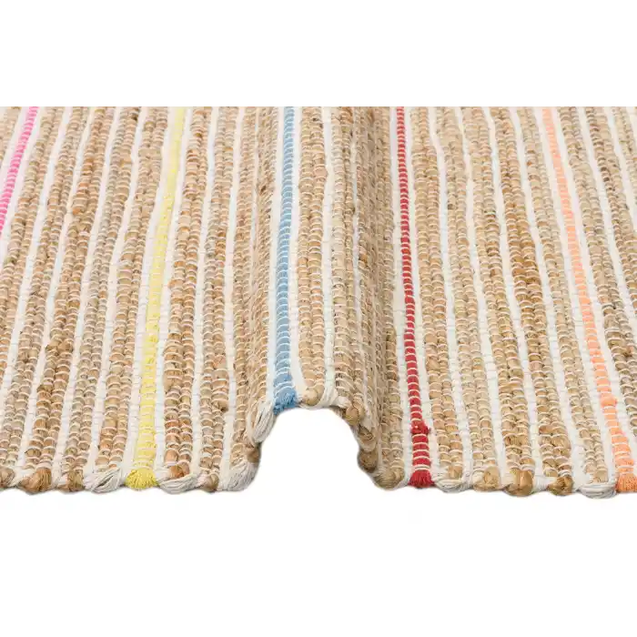 Juno Jüt Ech 05 Natural Multy Flatweave El Dokuma Naturel Jüt Hasır Halı