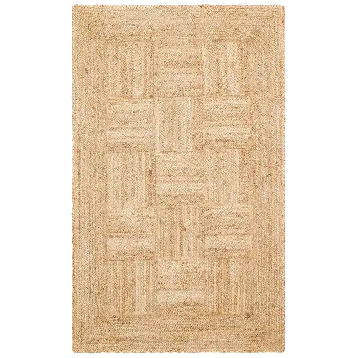 Echo Ech 06 Natural XW Flatweave El Dokuma Naturel Jüt Hasır Halı