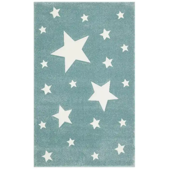 Eko Kids KDS 12 Blue Yıldızlı Hav Toz Vermez Çocuk Halısı