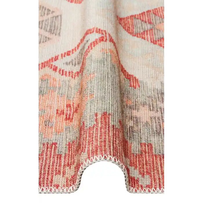 ELISTA HALI 0049 Vintage Desenlere Sahip Kaydırmaz Yıkanabilir Modern Halı