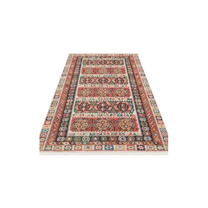 ELISTA HALI 0061 Vintage Desenlere Sahip Kaydırmaz Yıkanabilir Modern Halı