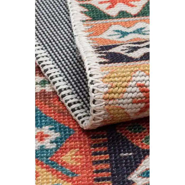 ELISTA HALI 0061 Vintage Desenlere Sahip Kaydırmaz Yıkanabilir Modern Halı