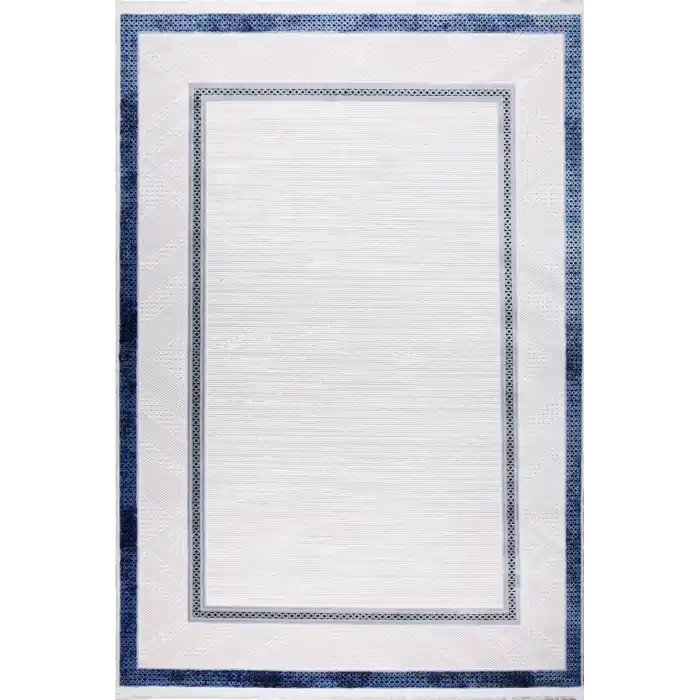 Elit 29158A Gri Mavi Akrilik Makine Halısı