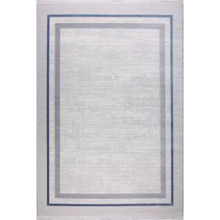 Elit 29159A Gri Mavi Akrilik Makine Halısı