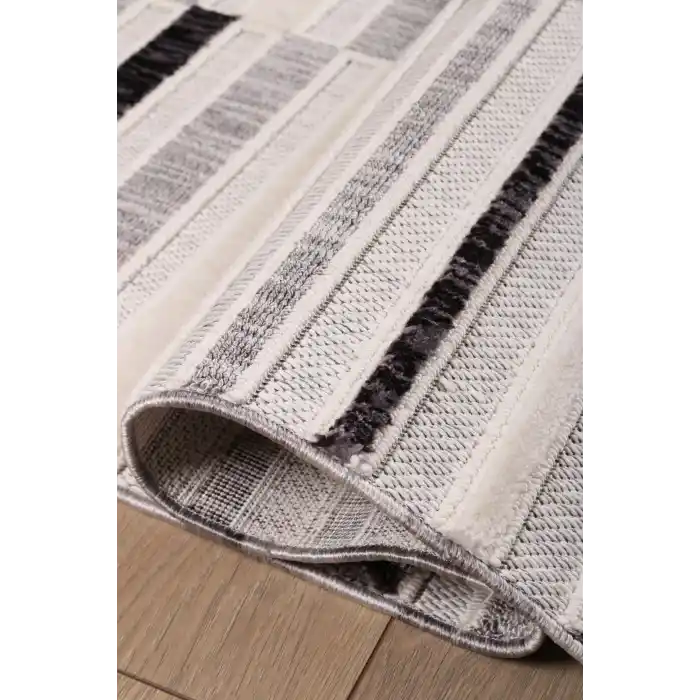 Fiesta 4990A Gri Özel Dokuma Tekniğiyle Üretilmiş Modern Makine Halısı ✄