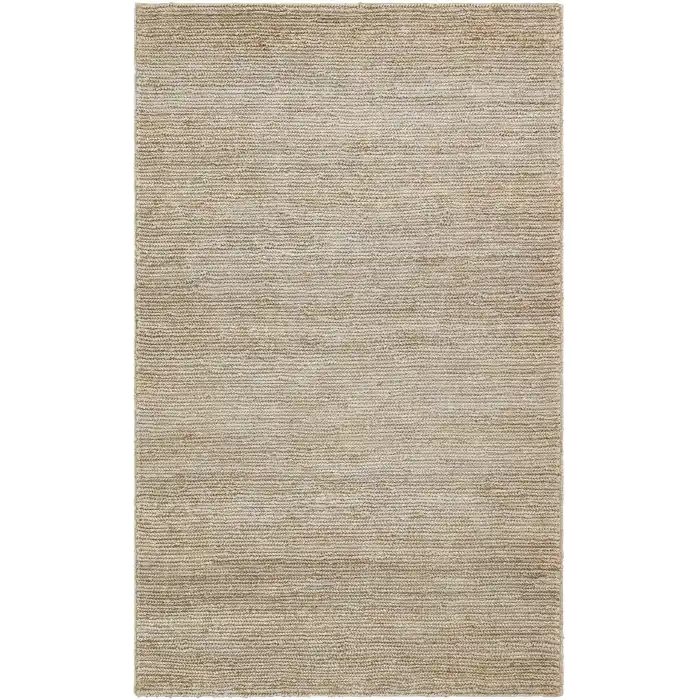 Fine Choti Dark Grey Flatweave El Dokuma Naturel Jüt Hasır Halı