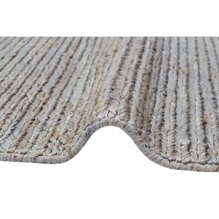 Choti Fıne Slate Blue (SB03) Flatweave Natural Jüt İle Üretilen El Dokuma Hasır Halı