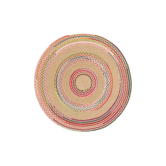 Patna PTN 08 Multy Mix Jüt Hasır Görünümlü Hav Toz Vermez Dekoratif Örgü Halı