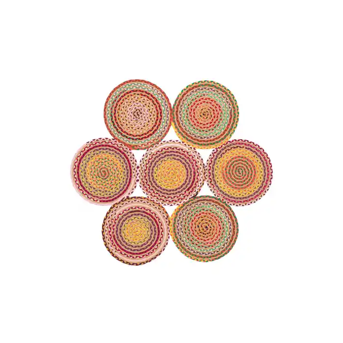 Patna PTN 09 Multy Mix Jüt Hasır Görünümlü Hav Toz Vermez Dekoratif Örgü Halı