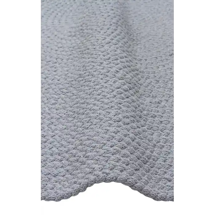 Flatweave Ptn 18 Grey Ct Q Renkli Jüt Görünümlü Hasır Örgü Halı