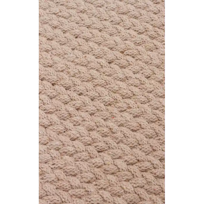 Flatweare Ptn 18 Beıge Ct Renkli Jüt Görünümlü Hasır Örgü Halı