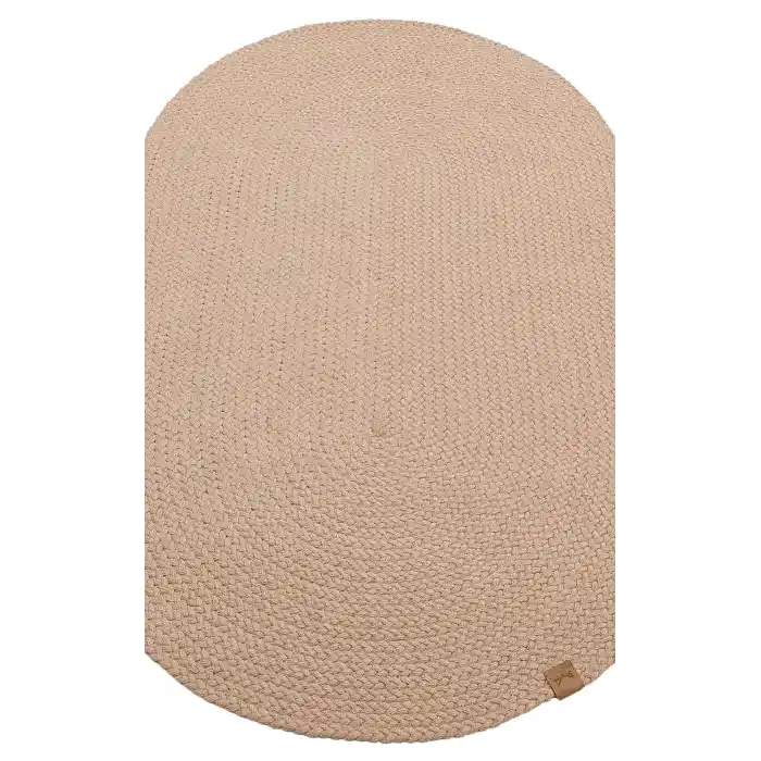 Flatweare Ptn 18 Beıge Ct Renkli Jüt Görünümlü Hasır Örgü Halı