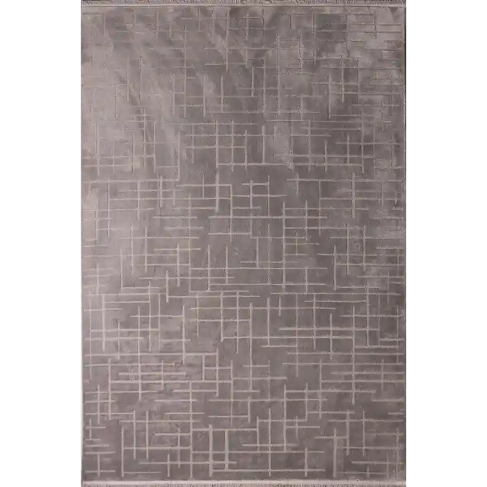 Focus 30356A Gri Dekoratif Makine Halısı