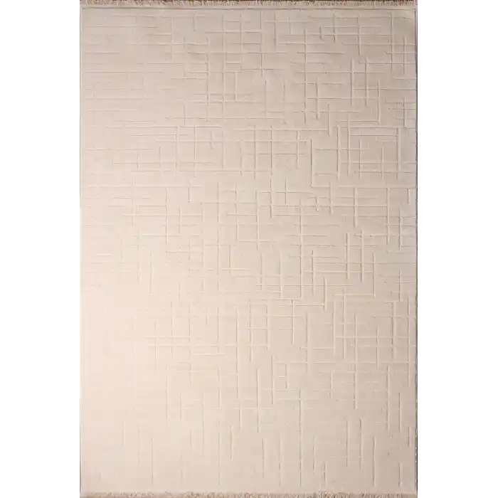 Focus 30356A Krem Dekoratif Makine Halısı