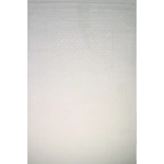 Hisar 9924 Krem Dekoratif Makine Halısı