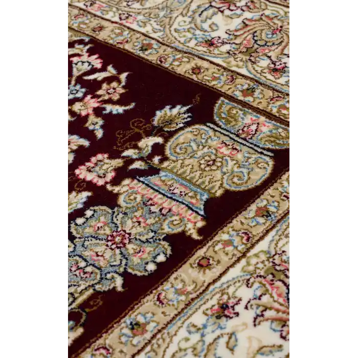 Isfahan Scd 01 Red Klasik Desenli Yüksek Kalite Sık Dokuma Seccade