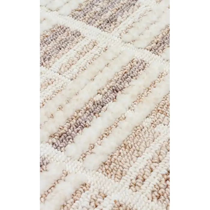 JOY HALI 0094 Hav Toz Vermeyen Yumuşak dokulu Modern Makine Halısı