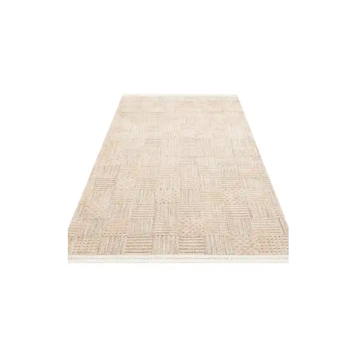 JOY HALI 0108 Hav Toz Vermeyen Yumuşak dokulu Modern Makine Halısı