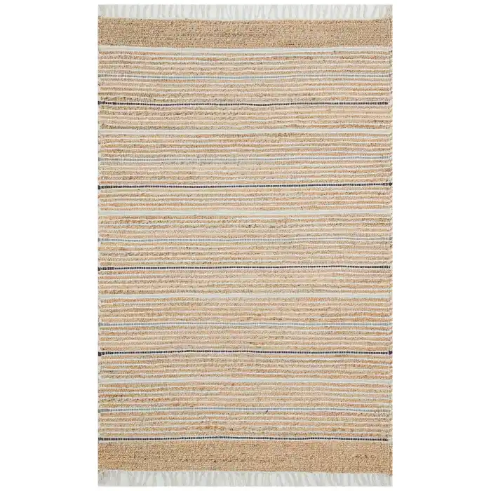 Juno Jüt Ech 05 Natural Grey Flatweave El Dokuma Naturel Jüt Hasır Halı